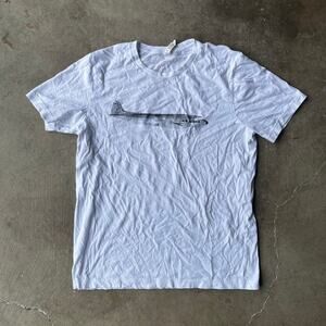 THE PHOENICIAN SCHEME WES ANDERSON MOVIE PROMO SHIRT MENS LARGE WHITE GRAPHIC